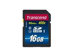 16GB SDHC CLASS10 UHS-I 400X GEEIGNET F/ SDXC-/SDHC- GERAETE  MSD NS MEM TS16GSDU1