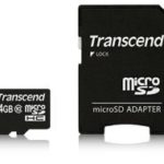 SDHC CARD MICRO 4GB (CLASS 10) W/ ADAPTER SD  NMS NS MEM TS4GUSDHC10