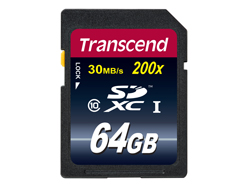 SDXC CARD 64GB (CLASS 10) MLC ULTIMATE  NMS NS MEM TS64GSDXC10
