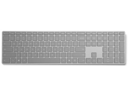 Microsoft Surface Keyboard, Tastatur Typ: Standard, Tastaturlayout: QWERTZ (CH), Tastatur Features: Ziffernblock, Keyboard Tasten: Chiclet (Notebook), Detailfarbe: Silber, Ziffernblock: Ja WS2-00008