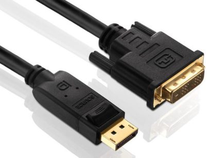 PureLink Kabel DisplayPort - DVI-D, 1.5 m, Kabeltyp: Anschlusskabel, Videoanschluss Seite A: DisplayPort, Videoanschluss Seite B: DVI-D, Detailfarbe: Schwarz, Kabellänge: 1.5 m PI5200-015