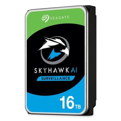 Seagate Harddisk SkyHawk AI 3.5" SATA 16 TB, Speicher Anwendungsbereich: Server, Speicherkapazität total: 16 TB, Dauerbetrieb: Ja, Speicherschnittstelle: SATA III (6Gb/s), Festplatten Formfaktor: 3.5", HDD Umdrehungsgeschwindigkeit: 0 rpm ST16000VE002