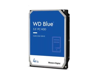 Western Digital Harddisk WD Blue 3.5" SATA 4 TB, Speicher Anwendungsbereich: Desktop-PC, Speicherkapazität total: 4 TB, Dauerbetrieb: Ja, Speicherschnittstelle: SATA, Festplatten Formfaktor: 3.5", HDD Umdrehungsgeschwindigkeit: 5400 rpm WD40EZAZ