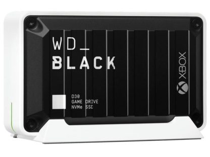WD Black Externe SSD Black D30 Game Drive XBOX 1000 GB, Stromversorgung: USB-C, Speicherkapazität total: 1000 GB, Speicherverschlüsselung: 256-Bit-AES, Detailfarbe: Weiss, Dateisystem: exFAT (Windows & Mac OS), Schnittstellen: Type-A USB 3.1 (3.1 / 3.2 Ge WDBAMF0010BBW-WESN