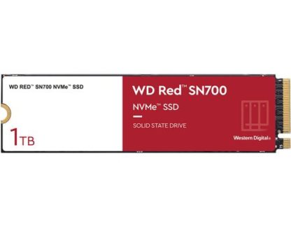 Western Digital SSD WD Red SN700 M.2 2280 NVMe 1000 GB, Speicherkapazität total: 1000 GB, Speicherschnittstelle: PCI-Express, SSD Bauhöhe: 2.38 mm, SSD Formfaktor: M.2 2280, Anwendungsbereich SSD: Enterprise WDS100T1R0C