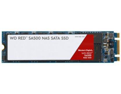 Western Digital SSD WD Red SA500 NAS M.2 SATA 500 GB, Speicherkapazität total: 500 GB, Speicherschnittstelle: SATA III (6Gb/s), SSD Bauhöhe: 2.38 mm, SSD Formfaktor: M.2 2280, Anwendungsbereich SSD: Enterprise WDS500G1R0B
