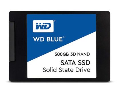 Western Digital SSD WD Blue 3D NAND 2.5" SATA 500 GB, Speicherkapazität total: 500 GB, Speicherschnittstelle: SATA III (6Gb/s), SSD Bauhöhe: 7 mm, SSD Formfaktor: 2.5", Anwendungsbereich SSD: Consumer WDS500G2B0A