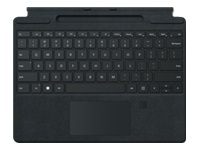 MS Srfc ProX/8 TypeCover FPR Black LUX, MICROSOFT Surface ProX/8 Keyboard black CH with Fingerprintreader commercial NO PEN CHARGING SLOT 8XG-00008
