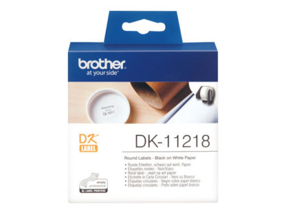 BROTHER P-Touch DK-11218 die-cut roundlabel 24x24mm 1000 labels DK11218