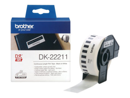 BROTHER P-Touch DK-22211 white continue length film 29mm x 15.24m DK22211
