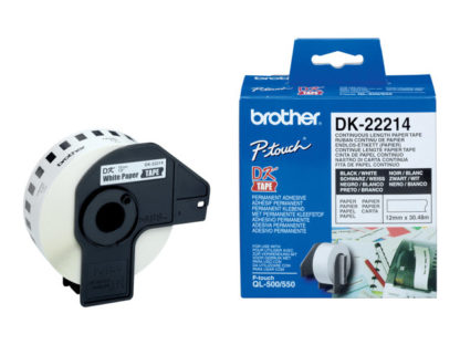 BROTHER P-Touch DK-22214 continue length Paper 12mm x 30.48m DK22214