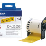 BROTHER P-Touch DK-22606 yellow continue length film 62mm x 15.24m DK22606
