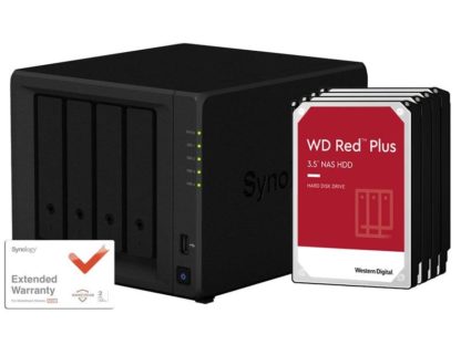 Synology NAS DiskStation DS420+ 4-bay 16 TB inkl. EW201, Anzahl Laufwerkschächte: 4, Speicherkapazität: 16 TB, Arbeitsspeicher erweiterbar: Ja, Schnittstellen: USB 3.0, RAID: Ja, Hot-Swap Unterstützung: Ja DS420+ 16TB WD Red KIT