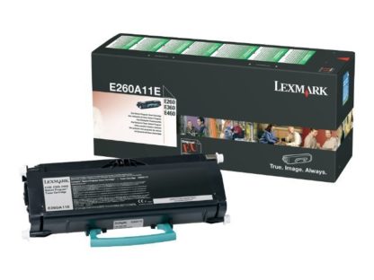 LEXMARK E260, E360, E460 Toner black Std Capacity 3.500 pages return E260A11E