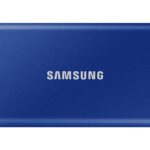 Samsung Externe SSD Portable T7 Non-Touch, 2000 GB, Indigo, Stromversorgung: Per Datenkabel, Speicherkapazität total: 2000 GB, Speicherverschlüsselung: 256-Bit-AES, Detailfarbe: Indigo, Dateisystem: exFAT (Windows & Mac OS), Schnittstellen: Type-C USB 3.1 MU-PC2T0H/WW