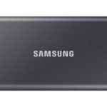 Samsung Externe SSD Portable T7 Non-Touch, 500 GB, Titanium, Stromversorgung: Per Datenkabel, Speicherkapazität total: 500 GB, Speicherverschlüsselung: 256-Bit-AES, Detailfarbe: Titanium, Dateisystem: exFAT (Windows & Mac OS), Schnittstellen: Type-C USB 3 MU-PC500T/WW