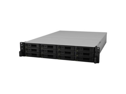 Synology NAS RackStation RS3618xs, 12-bay, Anzahl Laufwerkschächte: 12, Speicherkapazität: 0 TB, Arbeitsspeicher erweiterbar: Ja, Schnittstellen: RJ-45 (1000Mbps), Erweiterungsanschluss, USB 3.0, Seriell, PCIe-Erweiterungssteckplatz, RAID: Ja, Hot-Swap Un RS3618xs