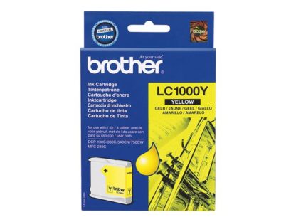 BROTHER LC-1000 Ink yellow Std Capacity 400 pages LC1000Y