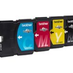 BROTHER LC-1100 Ink black and color Std Capacity black: 9.5ml, color:7.5ml black: 450 pages, color:325 pages LC1100VALBP