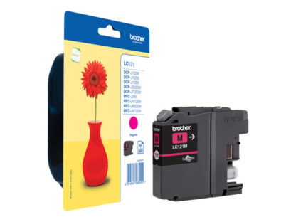 BROTHER LC121M Ink magenta 300pages for DCP-J752DW,MFC-J470DW,-J870DW LC121M