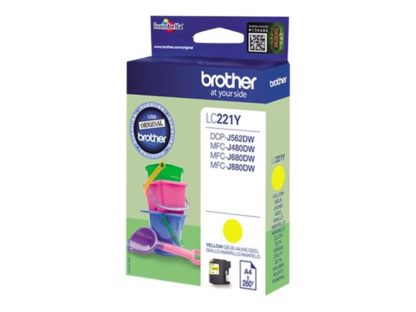 BROTHER LC221Y ink yellow 300 pages LC221Y