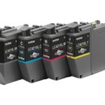 BROTHER 500-page 4pack ink cartridge, BROTHER 4-pack of Black Cyan Magenta and Yellow 500-page high capacity ink cartridges for DCP-J1050DW MFC-J1010DW and DCP-J11 LC421XLVAL