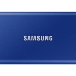 Samsung Externe SSD Portable T7 Non-Touch, 1000 GB, Indigo, Stromversorgung: Per Datenkabel, Speicherkapazität total: 1000 GB, Speicherverschlüsselung: 256-Bit-AES, Detailfarbe: Indigo, Dateisystem: exFAT (Windows & Mac OS), Schnittstellen: Type-C USB 3.1 MU-PC1T0H/WW