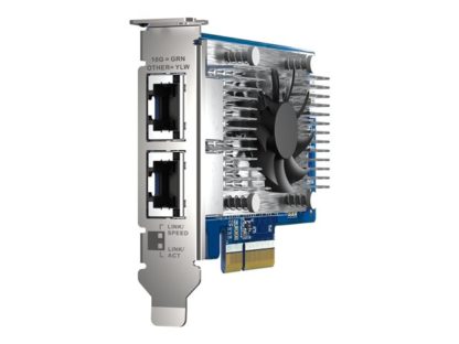 QNAP Dual-port 10GBASE-T 10GbE network, QNAP Dual-port 10GBASE-T, 10GbE, network expansion card, Intel X710 PCIe Gen3x4 QXG-10G2T-X710