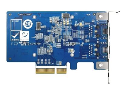 QNAP Dual-port 10GBASE-T 10GbE network, QNAP Dual-port 10GBASE-T, 10GbE, network expansion card, Intel X710 PCIe Gen3x4 QXG-10G2T-X710