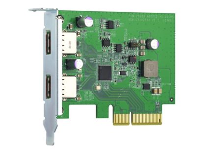 QNAP Dual USB3.2 G2 PCIe expansion card, QNAP Dual-port, USB3.2 Gen 2, PCIe expansion card QXP-10G2U3A