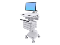 ERGOTRON cart with LCD Arm, StyleView, 3 drawers, CH SV44-1231-C