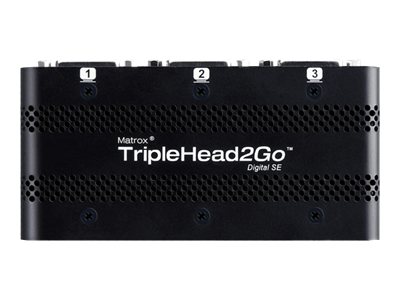 MATROX TripleHead2Go Digital SE, MATROX TripleHead2Go Digital SE 1x DisplayPort input 3x DVI-D outputs T2G-DP3D-IF