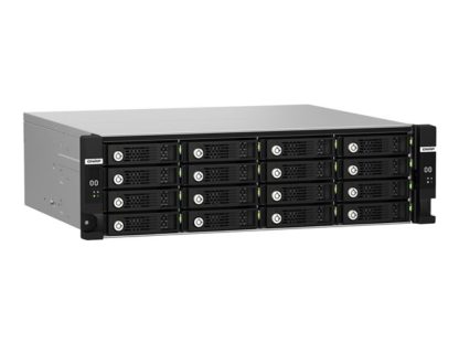 QNAP TL-R1620Sdc 16-bay 3U exp. Unit, QNAP TL-R1620Sdc, 16-bay, 3U, rackmount, SAS 12Gbps, JBOD, expansion enclosure with SAS expander, 12Gbps SAS/SATA 6Gbps drives TL-R1620SDC