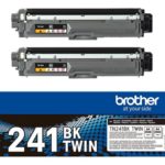 BROTHER TN241BK TWIN-pack black toners, BROTHER TN241BK TWIN-pack black toners BK 2500pages/cartridge TN241BKTWIN