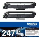 BROTHER TN247BK TWIN-pack black toners, BROTHER TN247BK TWIN-pack black toners BK 3000pages/cartridge TN247BKTWIN