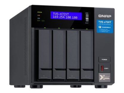 QNAP TVS-472XT-I3-4G 4-Bay NAS i3-8100T, QNAP TVS-472XT-I3-4G, 4-Bay, NAS, Intel Core i3-8100T 4core 3.1GHz, 4GB, 4x2.5 inch/3.5 inch, SATA HDD/SSD + 2xM.2 PCIe SSD,2xGb TVS-472XT-I3-4G