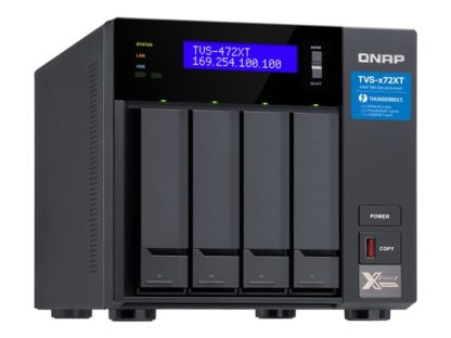 QNAP TVS-472XT-i5-4G 4-Bay NAS i5-8400T, QNAP TVS-472XT-i5-4G, 4-Bay, NAS, i5-8400T, 4GB DDR4 RAM, 4x3.5inch SATA, 2xM.2 PCIe Gen3 slots TVS-472XT-I5-4G