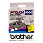 BROTHER P-Touch TX-651 black on yellow 24mm TX651