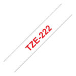 BROTHER P-Touch TZE-222 red on white 9mm TZE222