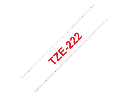 BROTHER P-Touch TZE-222 red on white 9mm TZE222