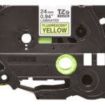 BROTHER P-Touch TZE-C51 black on neon yellow 24mm TZEC51