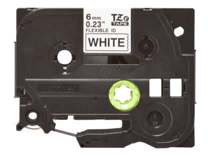 BROTHER P-Touch TZE-FX211 black on white 6mm TZEFX211