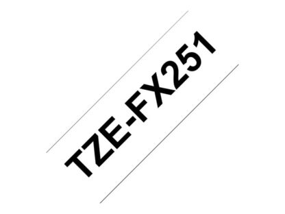 BROTHER P-Touch TZE-FX251 black on white 24mm TZEFX251