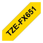 BROTHER P-Touch TZE-FX651 black on yellow 24mm TZEFX651