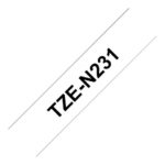 BROTHER P-Touch TZE-N231 black on white 12mm pcs. TZEN231