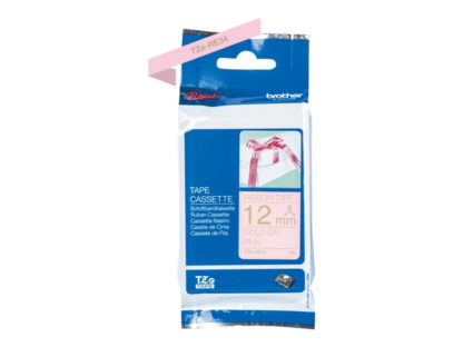 BROTHER TZe-RE34 P-touch textile Ribbon gold/pink 12mm/4m TZERE34