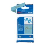 BROTHER P-Touch 24mm light blue/gold ribbon tape TZERL54