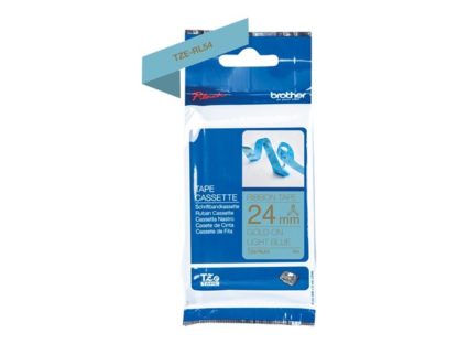BROTHER P-Touch 24mm light blue/gold ribbon tape TZERL54
