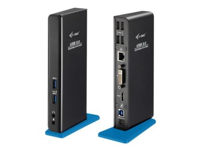 I-TEC USB 3.0 Dual Docking Station, 1x DVI, 1x HDMI, 2048x1152, Adapter DVI-VGA, GLAN, 2x USB 3, 4x USB 2 Hub, Audio, 1x USB + BC1.2 U3HDMIDVIDOCK