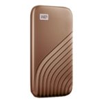 WD My Passport SSD 500GB Gold, WD My Passport SSD 500GB, Gold , Cross Compatible, USB 3.2 Gen-2 and USB-C, 1050MB/s Read, 1000MB/s Write, PC & Mac Compatiable WDBAGF5000AGD-WESN